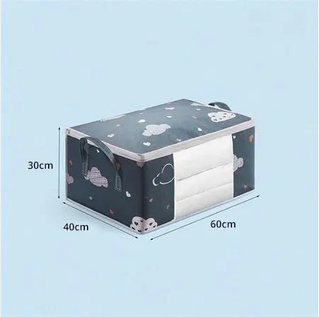 Large-Capacity Clothes Storage Bag – Foldable Organizer with Reinforced Handles & Sturdy Zipper