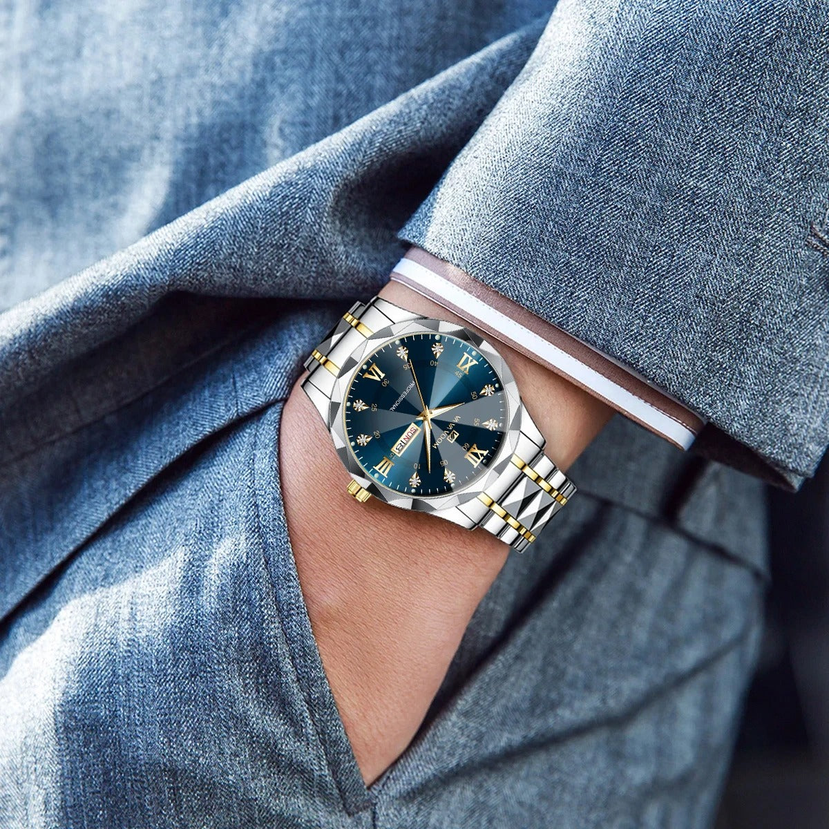 Men Diamond Luxury Watch